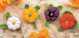 Flower brooches